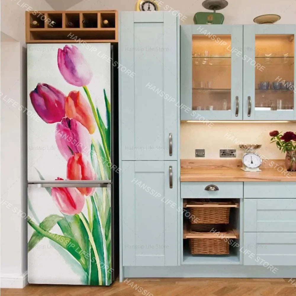 INS Fridge Door Wrap Vinyl Sticker