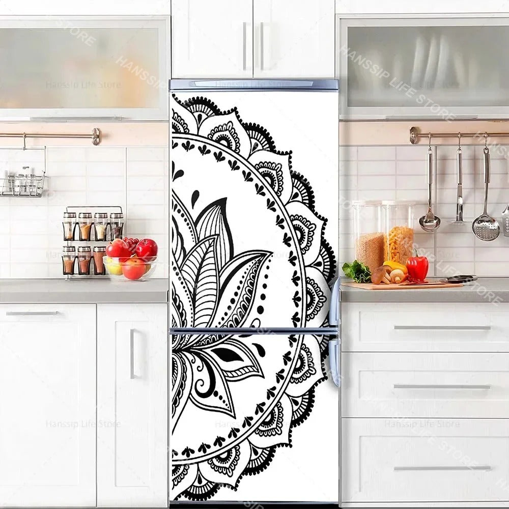 INS Fridge Door Wrap Vinyl Sticker