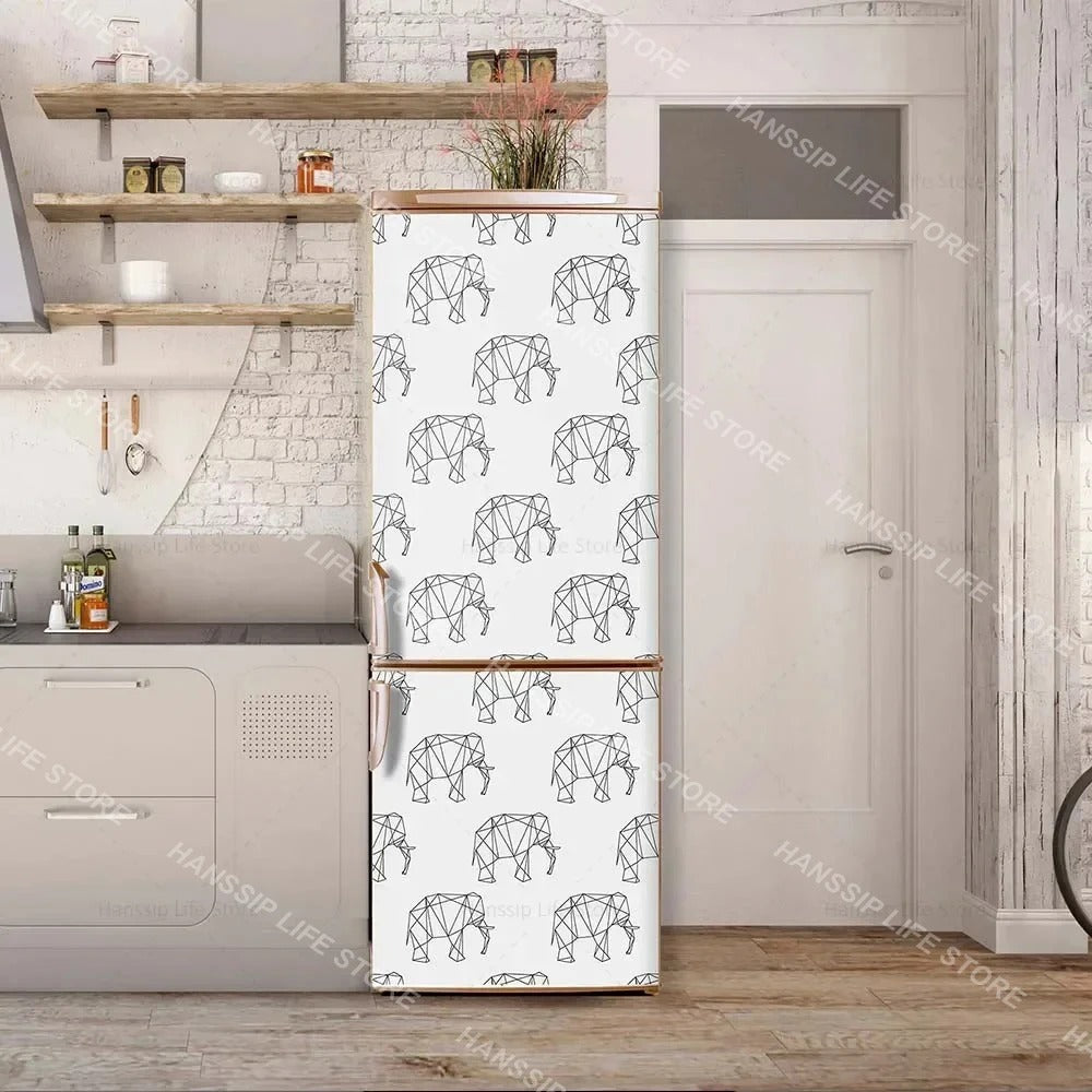 INS Fridge Door Wrap Vinyl Sticker