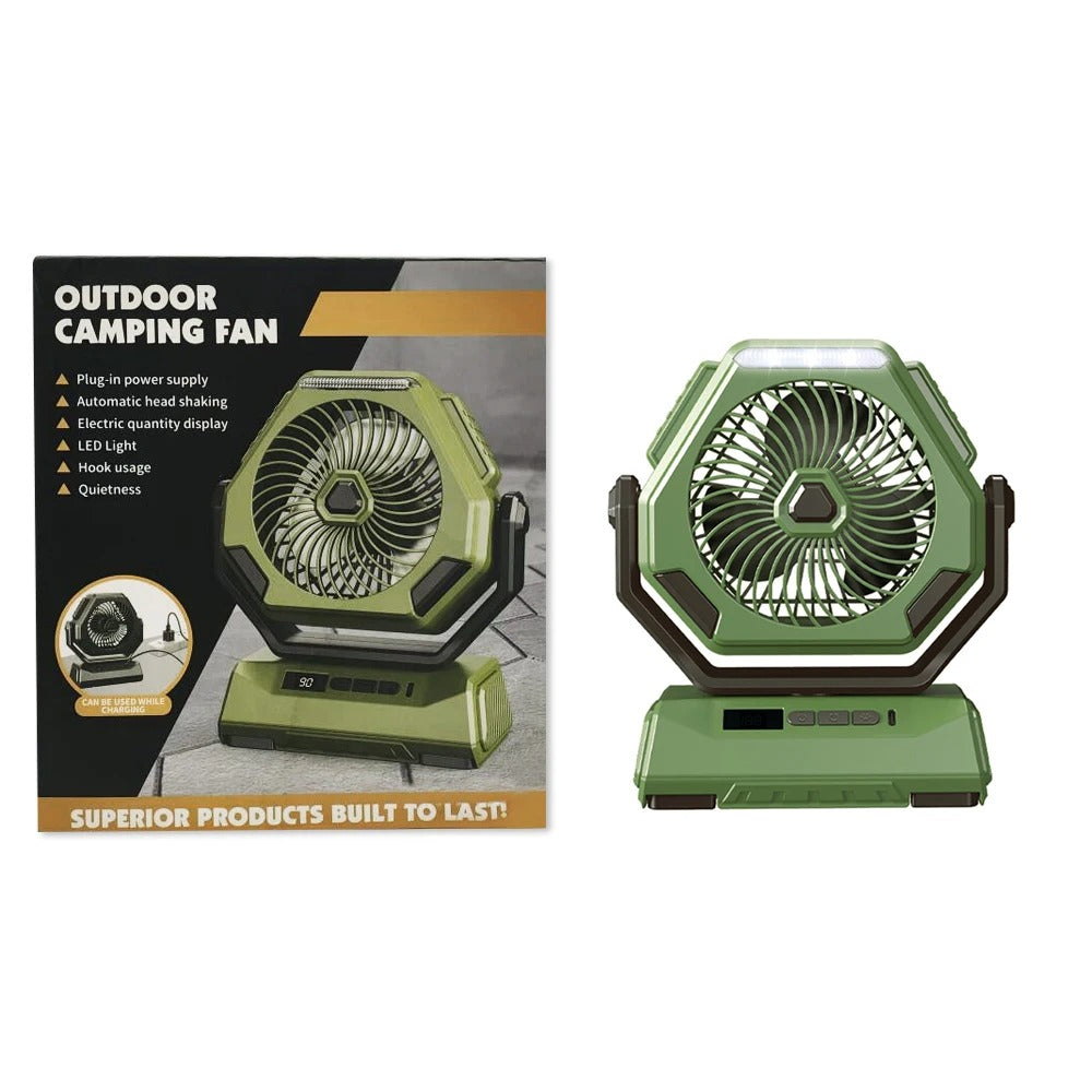 Solar Camping Light with Fan