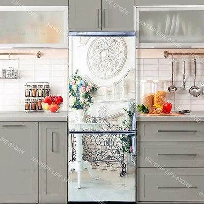 INS Fridge Door Wrap Vinyl Sticker