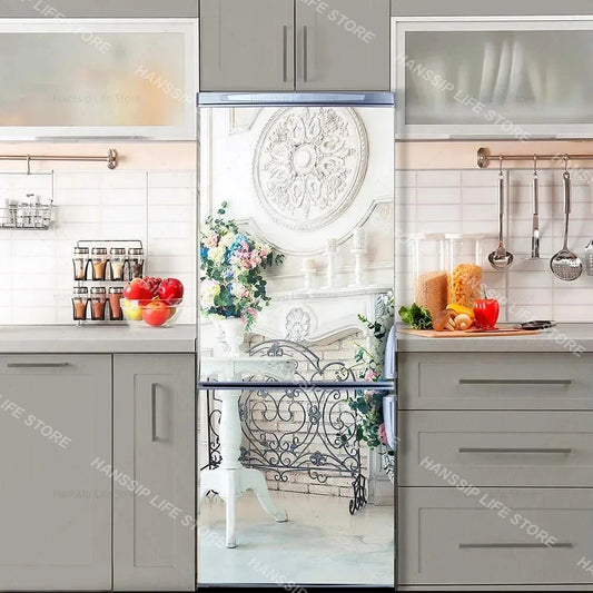 INS Fridge Door Wrap Vinyl Sticker