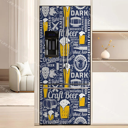INS Fridge Door Wrap Vinyl Sticker