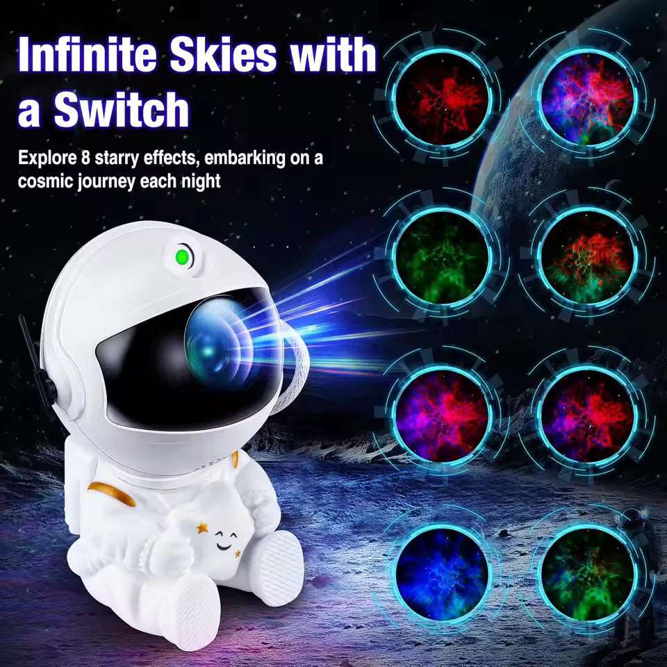 Astronaut Star Projector Galaxy Night Light