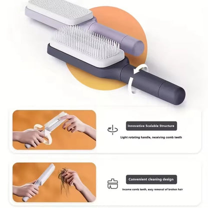 Self-Cleaning Scalp Massage Comb