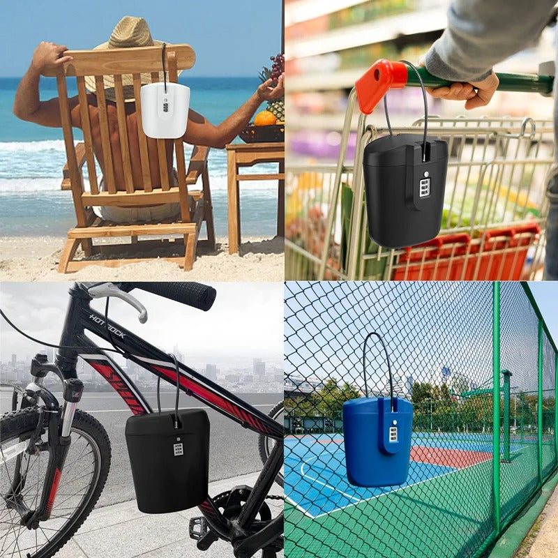 Outdoor Safe Bucket with Lock