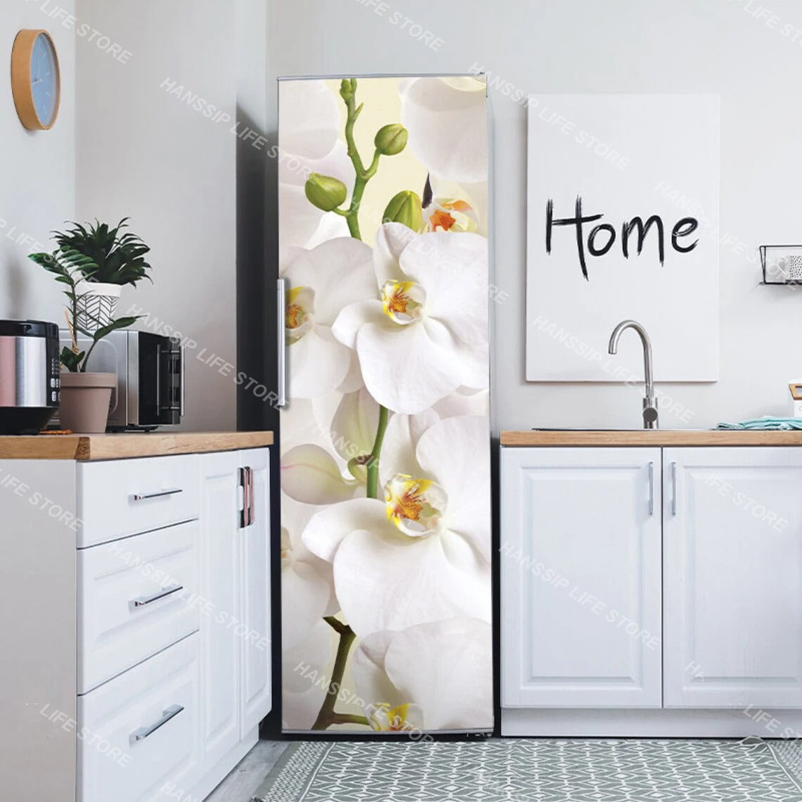 INS Fridge Door Wrap Vinyl Sticker