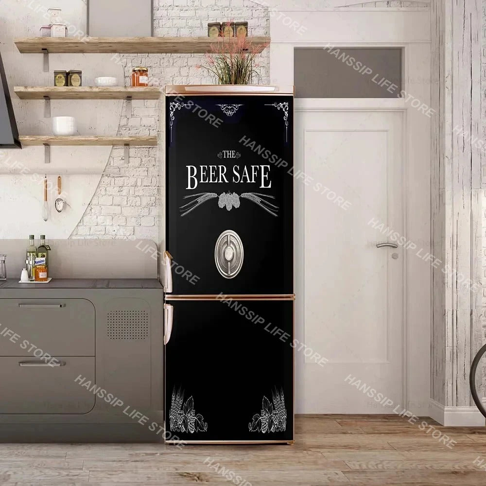 INS Fridge Door Wrap Vinyl Sticker