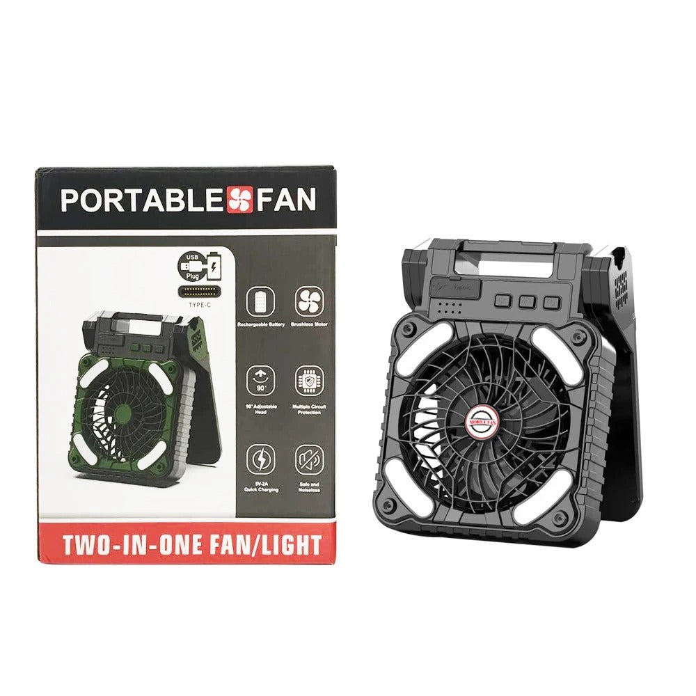 Solar Camping Light with Fan