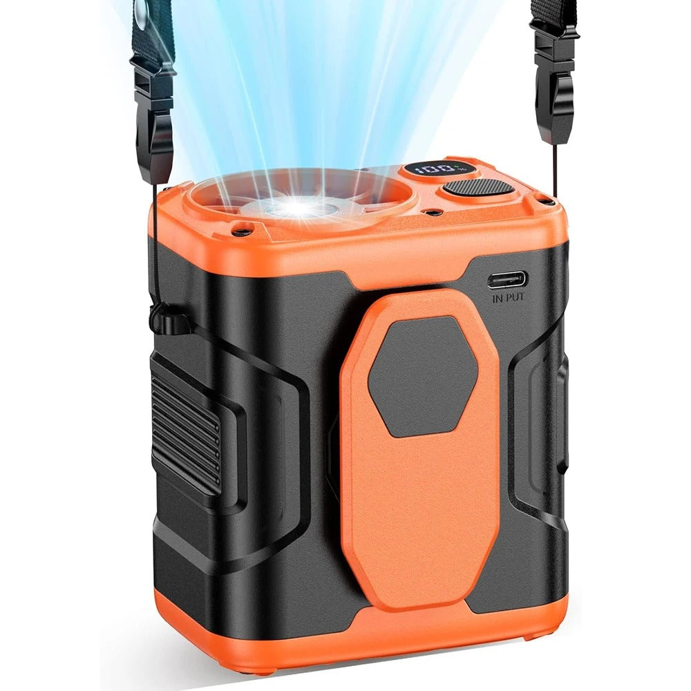Waist Fan with Power Bank & LED