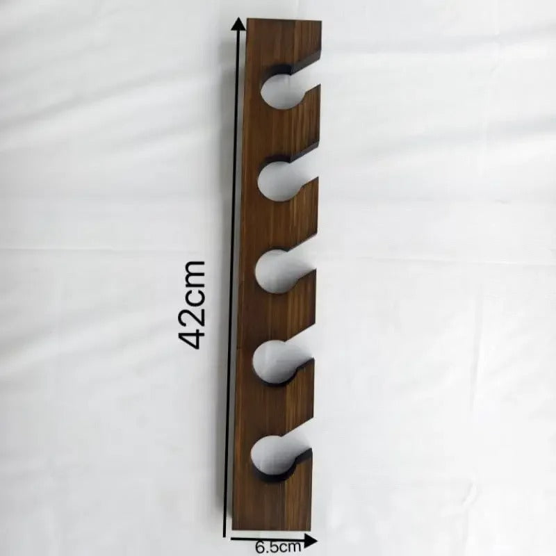 Wall-Mounted Wooden Cap Organizer