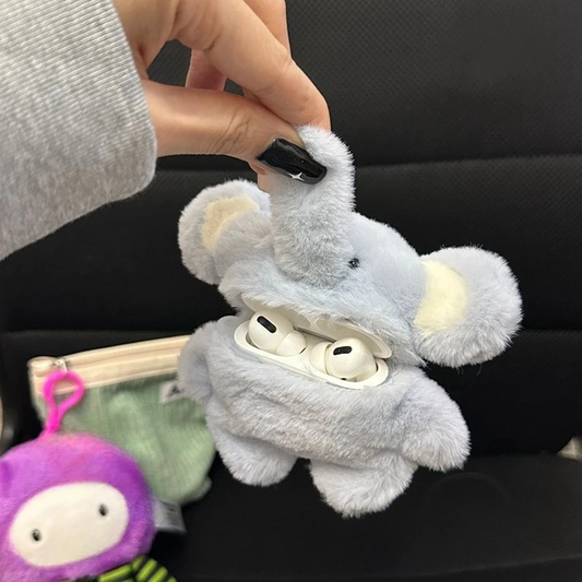 Plush Elephant AirPods Case