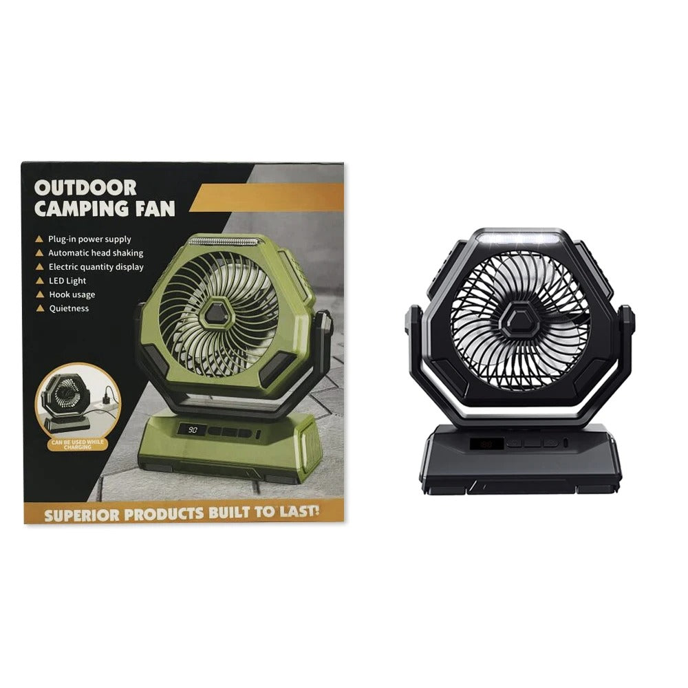 Solar Camping Light with Fan
