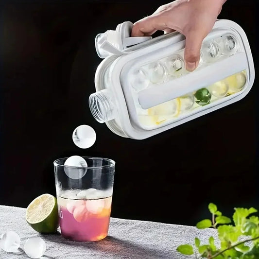 Portable 2-in-1 Folding Ice Maker Bottle