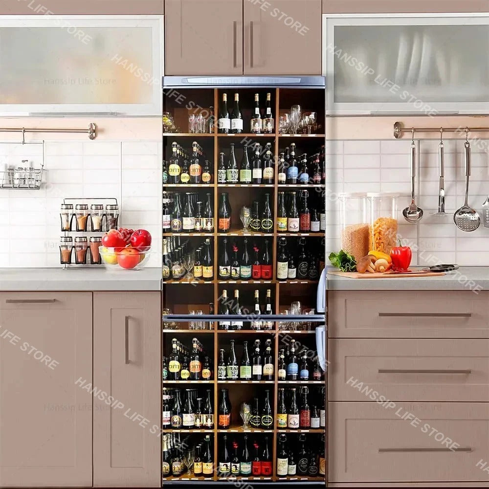 INS Fridge Door Wrap Vinyl Sticker