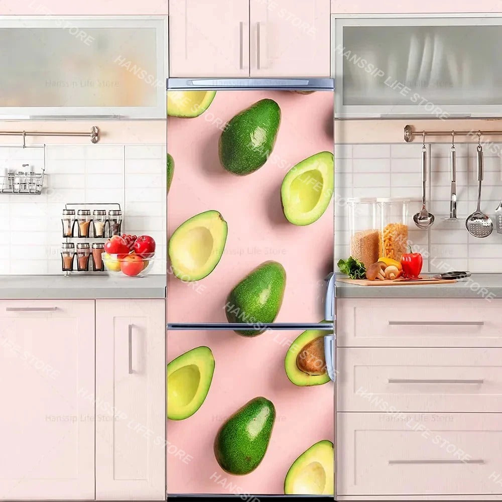 INS Fridge Door Wrap Vinyl Sticker