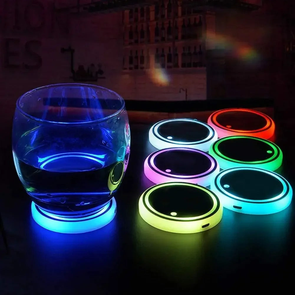 Universal LED Car Cup Holder Lights