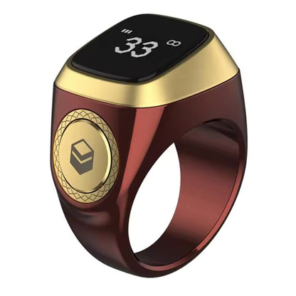 Smart Tasbih Tally Counter Ring with Prayer Time Reminder