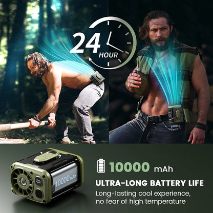 Waist Fan with Power Bank & LED
