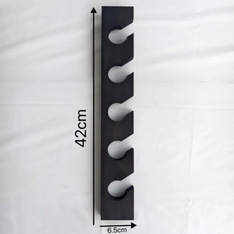 Wall-Mounted Wooden Cap Organizer