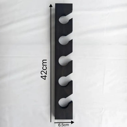 Wall-Mounted Wooden Cap Organizer