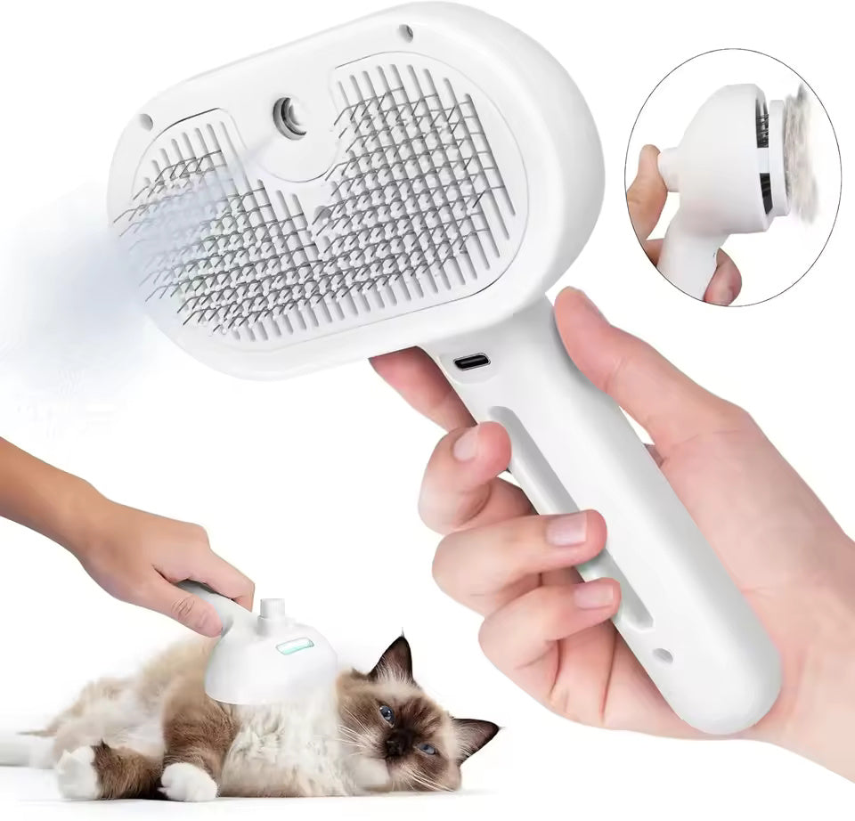 Pet Grooming Comb – Mist Humidifier for Dogs & Cats