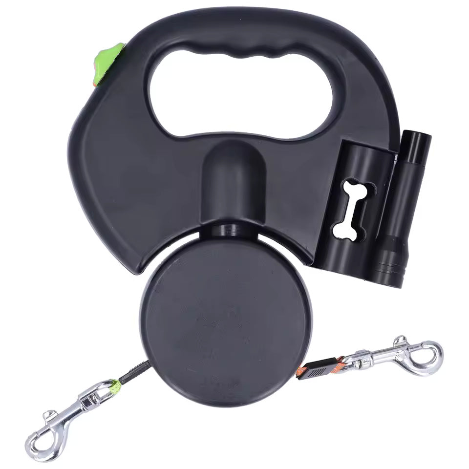 Retractable Pet Leash with Light & Bags