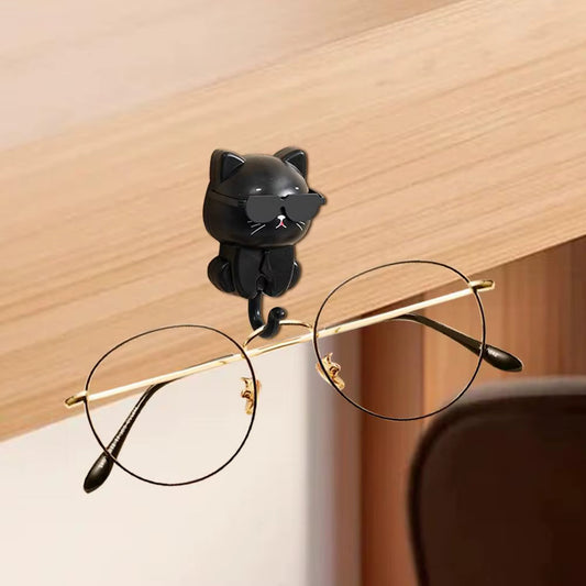 Cute Cat Key Holder with Sunglasses