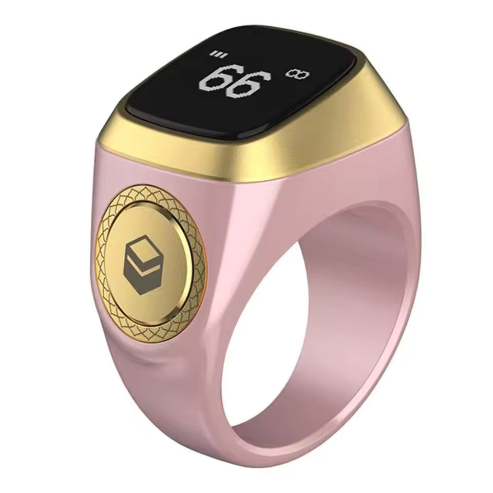 Smart Tasbih Tally Counter Ring with Prayer Time Reminder