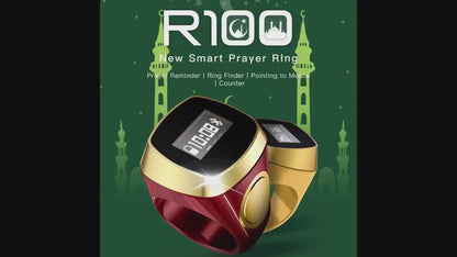 Smart Tasbih Tally Counter Ring with Prayer Time Reminder