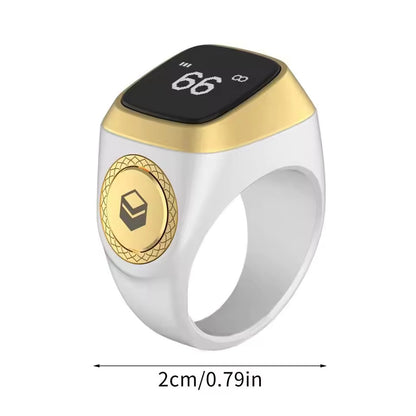 Smart Tasbih Tally Counter Ring with Prayer Time Reminder